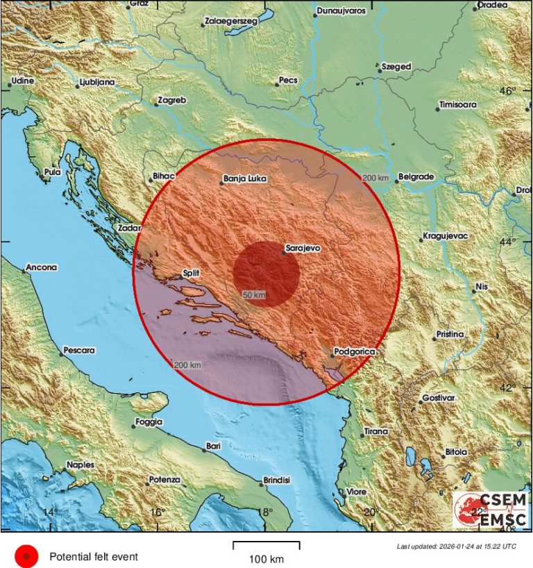TLO NE MIRUJE: Novi zemljotres u BiH, reakcije građana se nižu