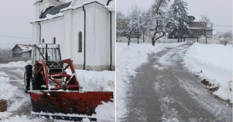 Ibro očistio put da bi komšije mogle na božićnu liturgiju... i izazvao lavinu komentara