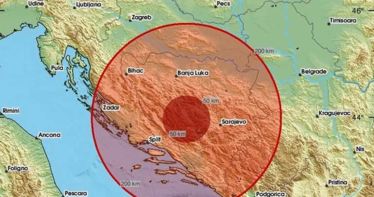 NOVI POTRES: Zemljotres pogodio BiH, evo gdje je epicentar