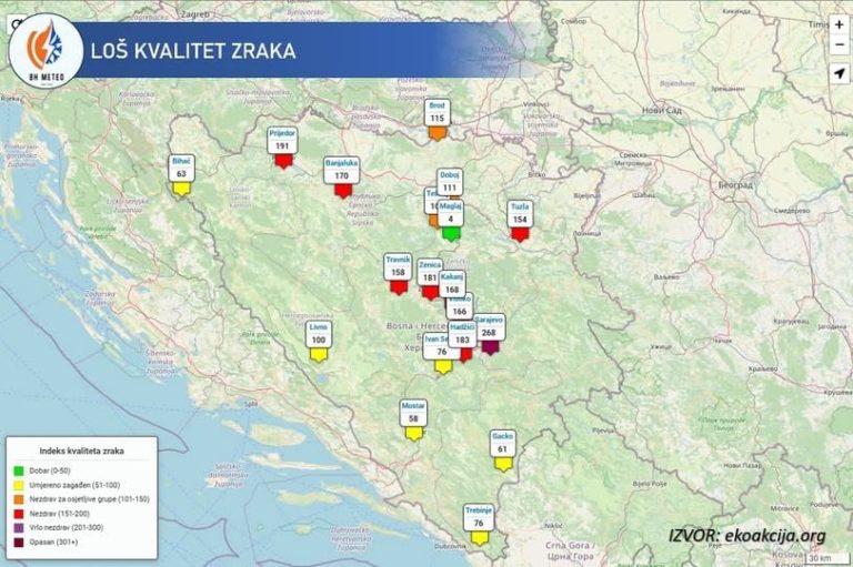 UZBUNA: Pijesak iz Azije i Afrike stiže u BiH