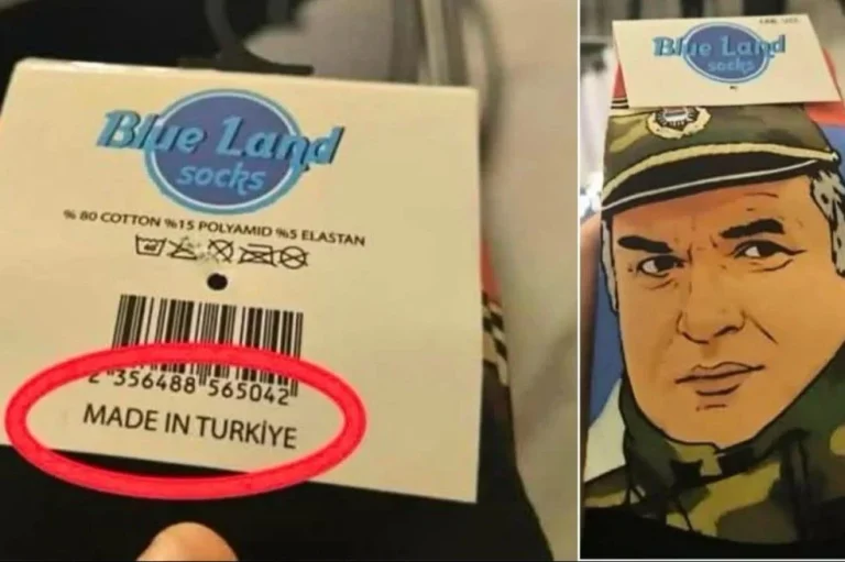 Lik ratnog zločinca Ratka Mladića na čarapama “Made in Türkiye”: Turska pokrenula istragu