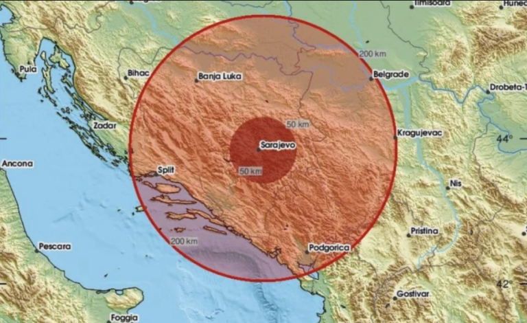 TRESE SE BiH: Zemljotres pogodio Bosnu i Hercegovinu